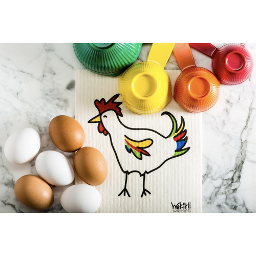 Wet-It! Swedish Cloth Multicolour Chicken