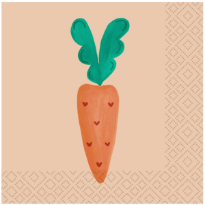 OCD Napkin Lunch Paper Carrot Charm