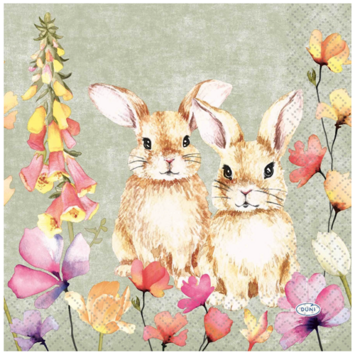 OCD Napkin Lunch Paper Floral Friends