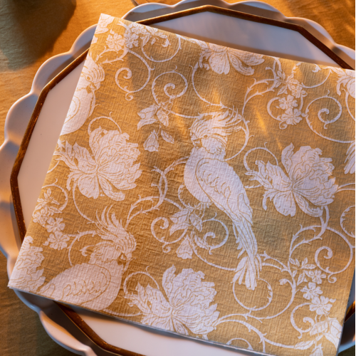 Napkin Dinner Paviot Perroche Or