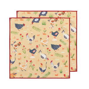 Now Designs Microfibre Dish Cloth Free Range Set of 2