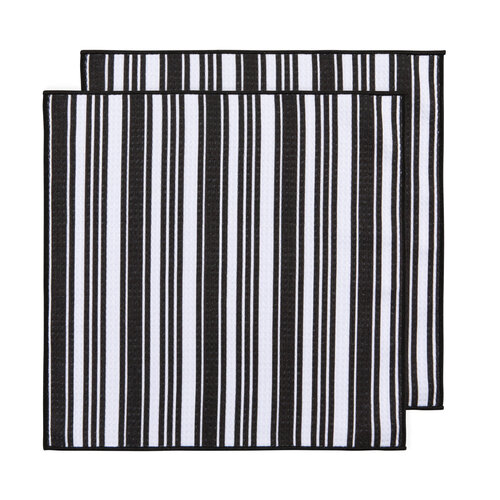 Now Designs Microfibre Dish Cloth Black Set of 2