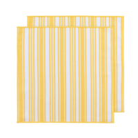 Microfibre Dish Cloth Lemon Yellow Set of 2