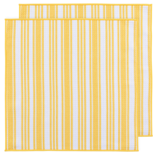 Now Designs Microfibre Dish Cloth Lemon Yellow Set of 2