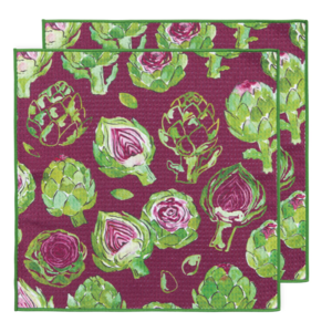Now Designs Microfibre Dish Cloth Artichoke Set of 2