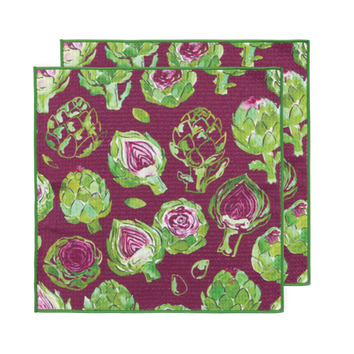 Now Designs Microfibre Dish Cloth Artichoke Set of 2
