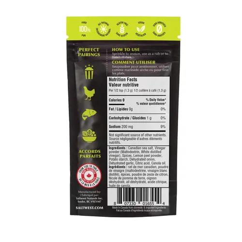 Saltwest Naturals Canadian Sea Salt Rosemary