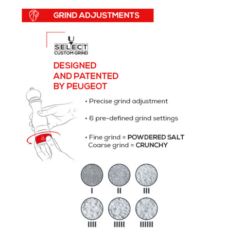 Peugeot Isen Natural Salt Mill 18 cm