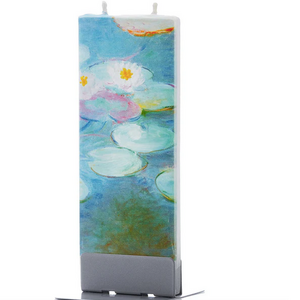 Flatyz Flat Candle Claude Monet Water Lilies Pink