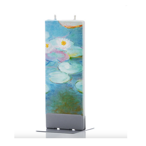 Flatyz Flat Candle Claude Monet Water Lilies Pink