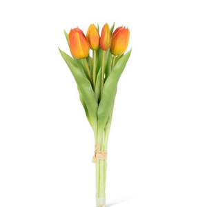 Abbott Lifelike 5 Stem Tulip Bunch Orange Abbott Lifelike 5 Stem Tulip Bunch Orange