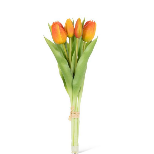 Abbott Lifelike 5 Stem Tulip Bunch Orange Abbott Lifelike 5 Stem Tulip Bunch Orange