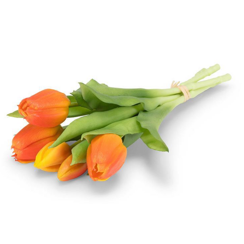 Abbott Lifelike 5 Stem Tulip Bunch Orange Abbott Lifelike 5 Stem Tulip Bunch Orange