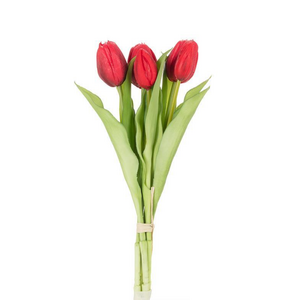 Abbott Lifelike 5 Stem Tulip Bunch Red Abbott Lifelike 5 Stem Tulip Bunch Red