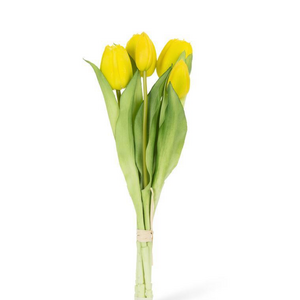 Abbott Lifelike 5 Stem Tulip Bunch Yellow Abbott Lifelike 5 Stem Tulip Bunch Yellow