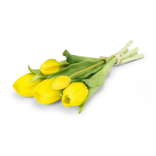 Abbott Lifelike 5 Stem Tulip Bunch Yellow Abbott Lifelike 5 Stem Tulip Bunch Yellow