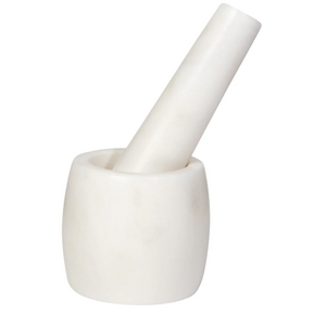 Now Designs Mortar and Pestle Small White Marble Now Designs Mortar and Pestle Small White Marble