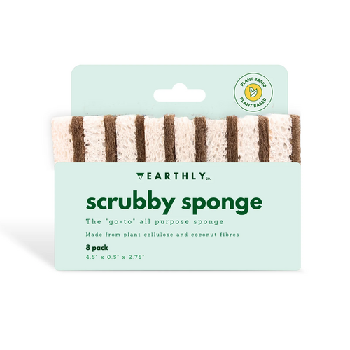 Earthly Co. Earthly Scrubby Sponges 8 Pack