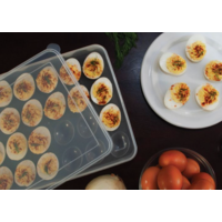 Deviled Egg Carrier with Lid Holds 24
