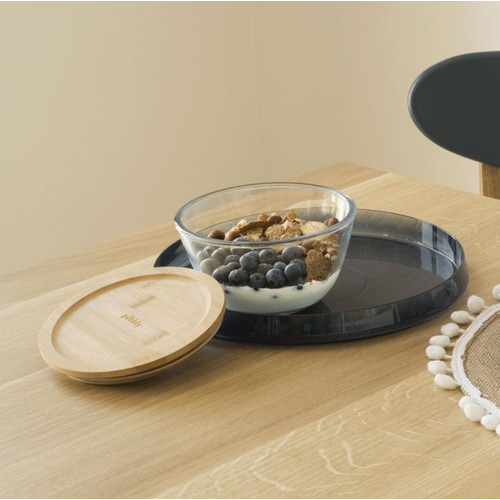 Glass Mixing Bowl with Bamboo Lid 15 cm