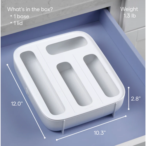 Youcopia StoraBag Food Bag Dispenser and Organizer 4 Slot
