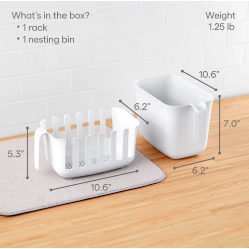 Youcopia Dry+Store Bag Drying Rack and Bin Set
