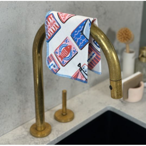 Earthly Co. Notepaper Towel 10 Pack Sardine Social