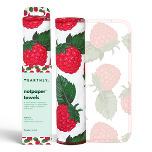 Earthly Co. Notpaper Towel 10 Pack Raspberry Lush