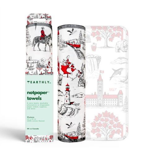 Earthly Co. Notpaper Towel 10 Pack O Canada
