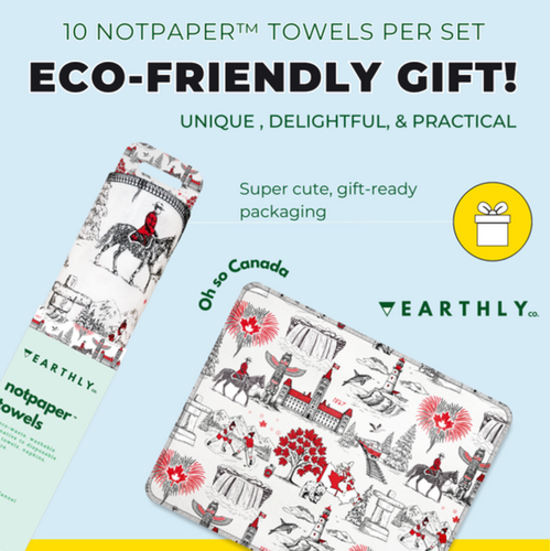 Earthly Co. Notpaper Towel 10 Pack O Canada