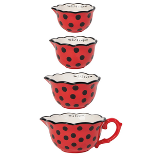 Now Designs Measuring Cups Ladybugs Set of 4