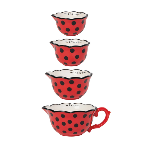 Now Designs Measuring Cups Ladybugs Set of 4