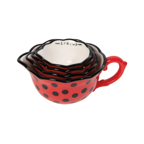 Now Designs Measuring Cups Ladybugs Set of 4