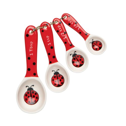Now Designs Measuring Spoons Ladybugs Set of 4