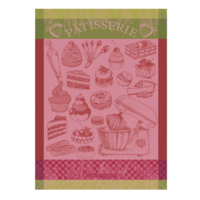 Garnier Thiebaut Tea Towel La Patisserie Rose