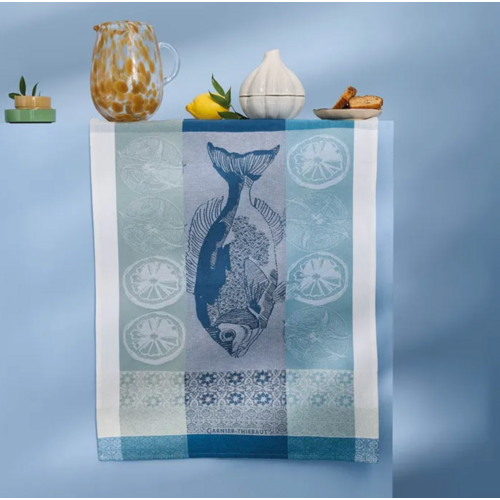 Garnier Thiebaut Garnier Thiebaut Tea Towel Plancha Outremer Garnier Thiebaut Garnier Thiebaut Tea Towel Plancha Outremer