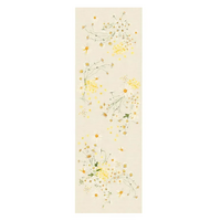 Garnier Thiebaut Table Runner Daisy Chanvre Linen Cotton 20 x 61 Inch