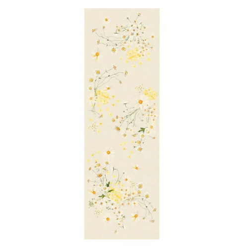 Garnier Thiebaut Garnier Thiebaut Table Runner Daisy Chanvre Linen Cotton 20 x 61 Inch Garnier Thiebaut Garnier Thiebaut Table Runner Daisy Chanvre Linen Cotton 20 x 61 Inch