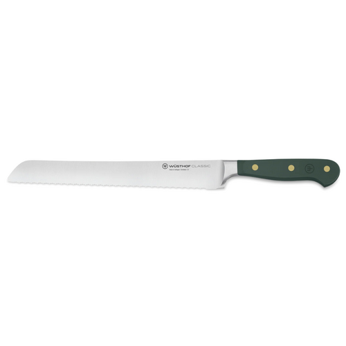 Wusthof Classic Fresh Rosemary Green Double Serrated Bread Knife 9 Inch
