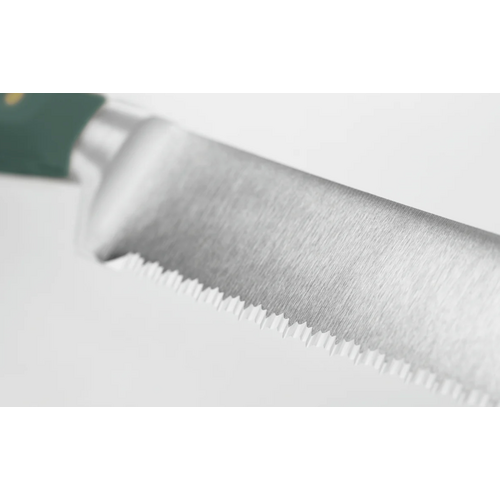 Wusthof Classic Fresh Rosemary Green Double Serrated Bread Knife 9 Inch