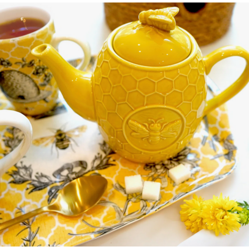 Certified International Teapot Honeycomb Bees 3.5 Cup