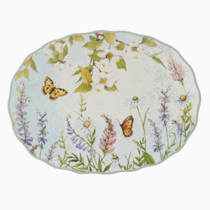 Certified International Oval Platter Meadow 14 x 10 Inch