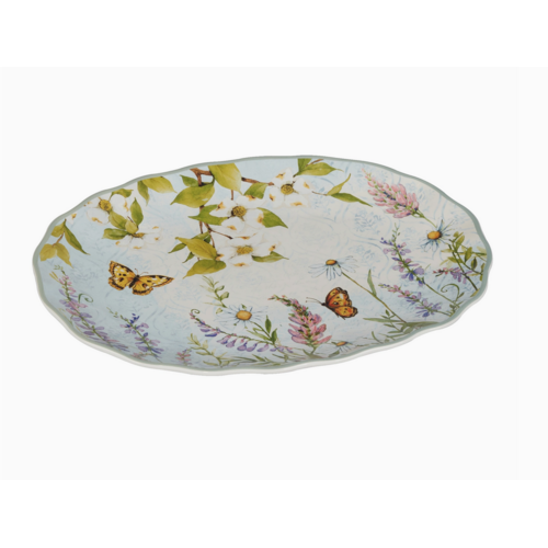 Certified International Oval Platter Easter Meadow 14 x 10 Inch