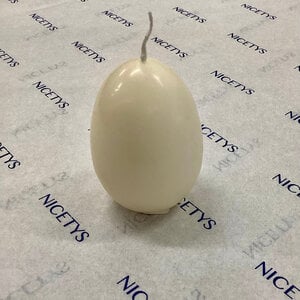 Carol’s Nicetys Egg Candle White