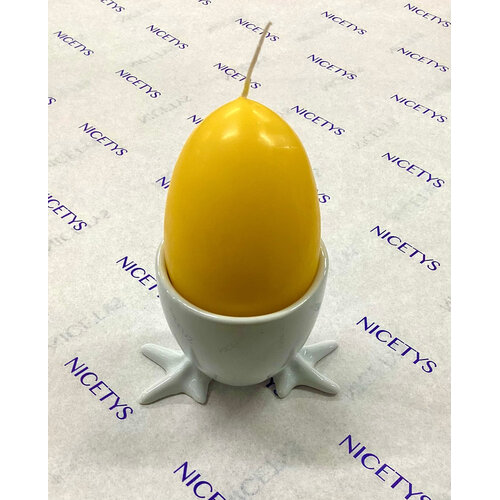 Carol’s Nicetys Egg Candle White