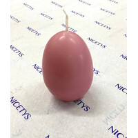 Egg Candle Pink Light