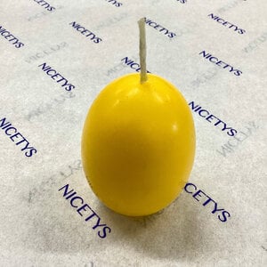 Carol’s Nicetys Egg Candle Yellow