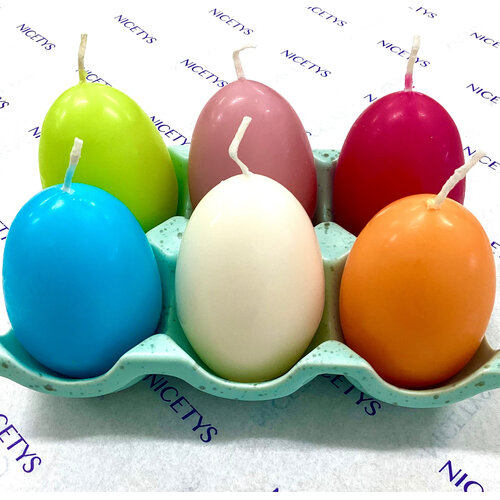 Carol’s Nicetys Egg Candle Blue