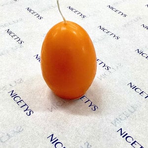 Carol’s Nicetys Egg Candle Orange