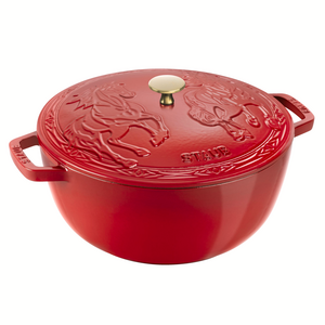 Staub French Oven Round Year of the Horse Cherry Red 5 QT Staub